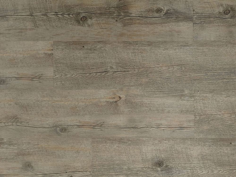 LVT Gulvbelægning Lysegrå Brun Trækorn 7,25×48